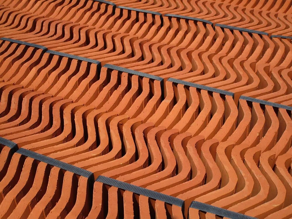 Representative clay roofing tiles